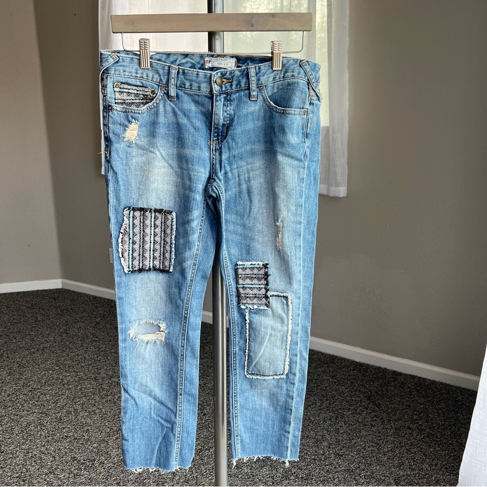 Free People Patchwork Jeans - Picture 1 of 6